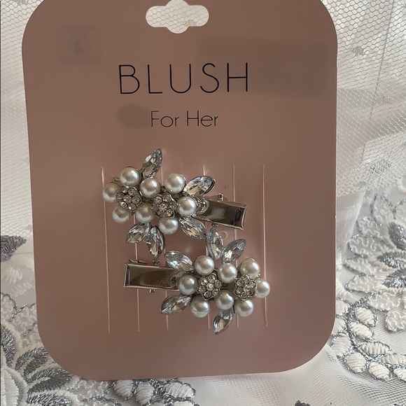 Hair pins pearl silver Bridal Weddings parties clips. New - Picture 2 of 8